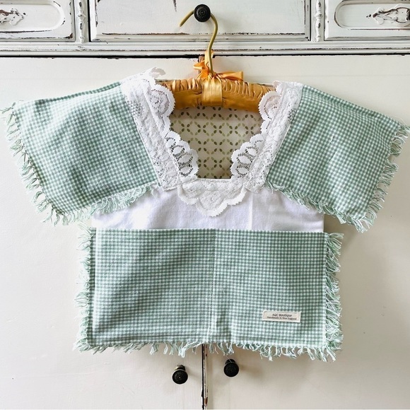 Handmade Lace T-Shirt Closet Cubby Storage Hanger Pouch - Picture 1 of 8